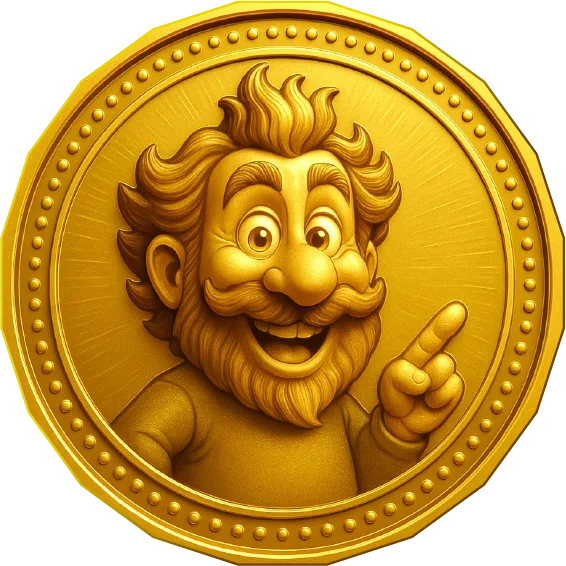 Poobah golden coin